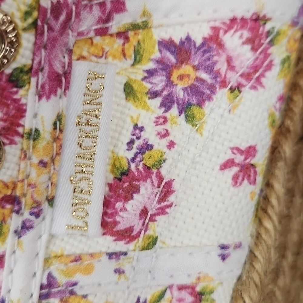 𝅺loveshackfancy superga women's size 39.5 EUC tropical sunset
